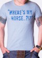 Where's My Horse Camiseta - Azul