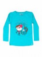 Blusa celeste con estampado Bio